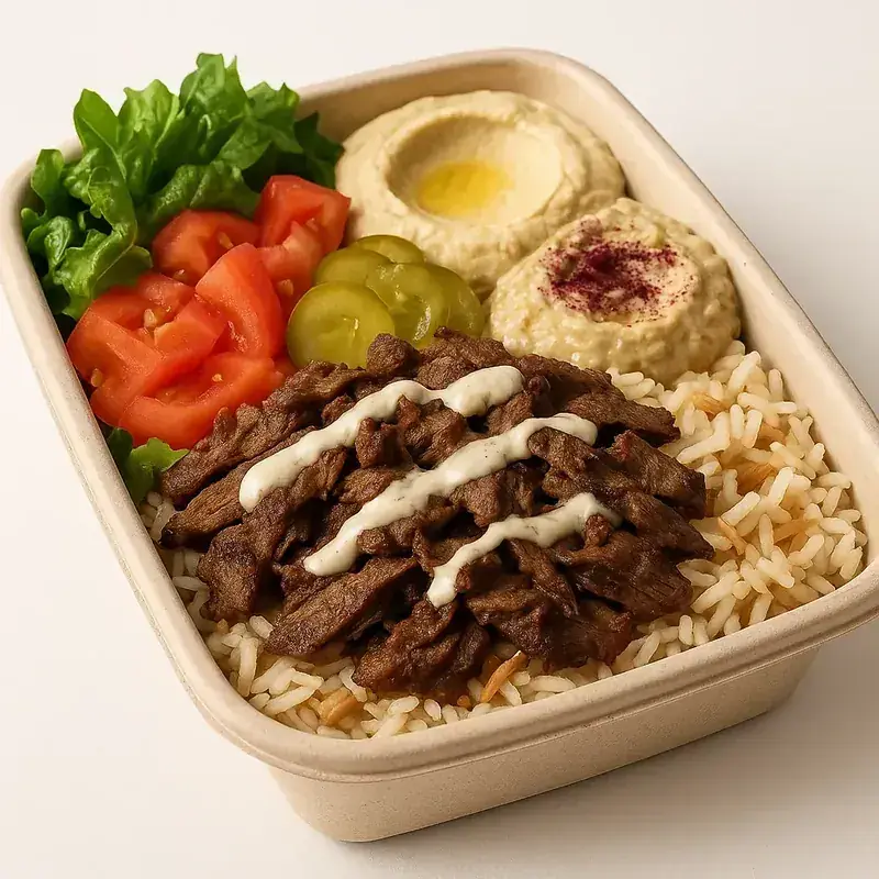 Bowl shawarma boeuf libanais — YallaEat Lyon 9