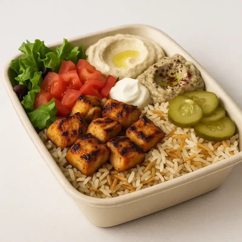 Bowl taouk poulet grillé sur riz libanais — YallaEat Lyon 9