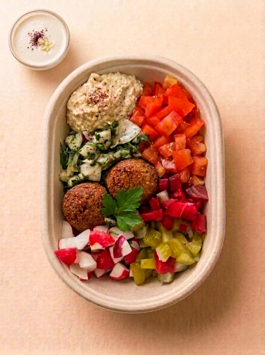 Salade Falafel Croquante végétarienne — YallaEat Lyon 9